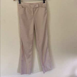 White House Black Market Cream/Tan Dress Pants